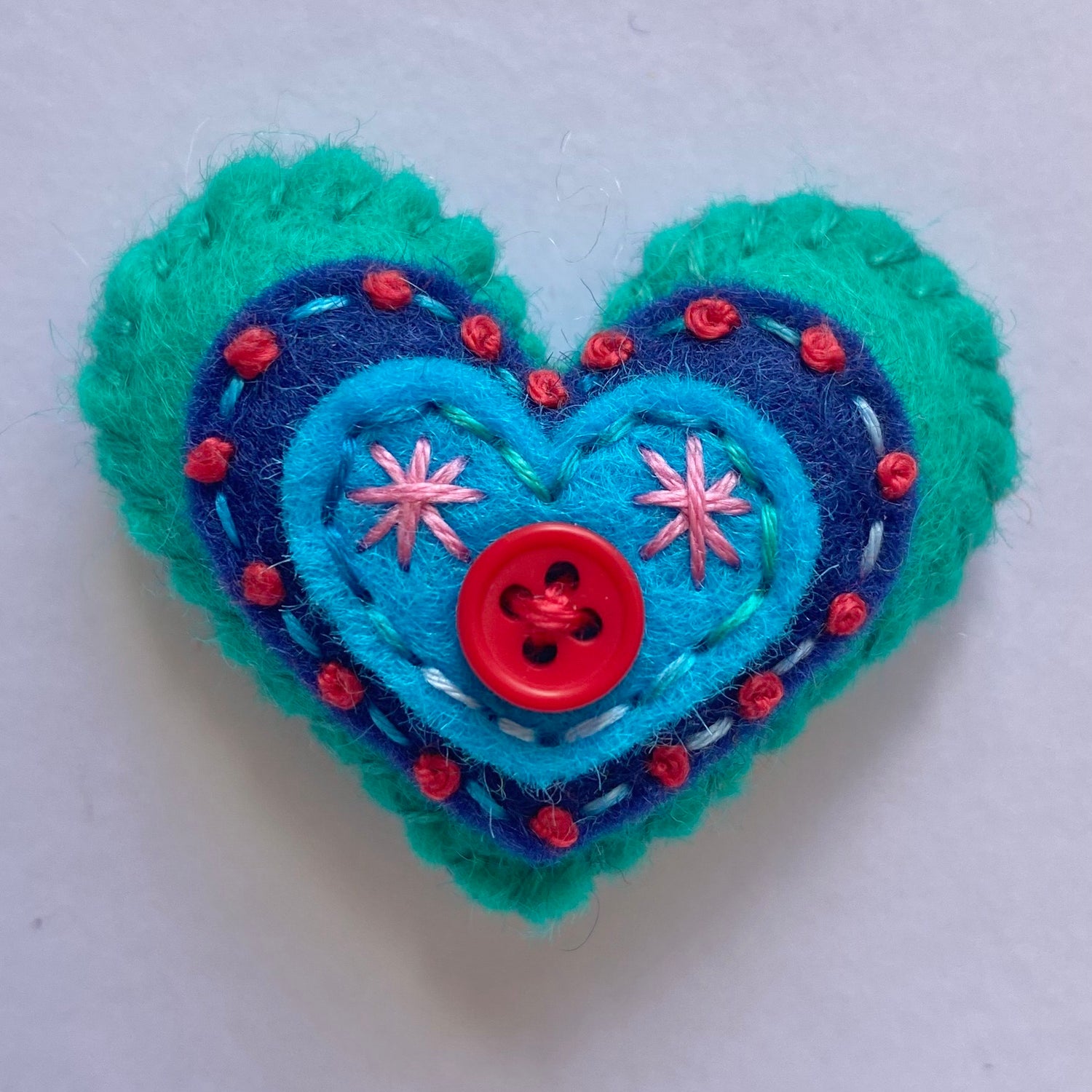Pocket Heart - Embellished (4.5cm)