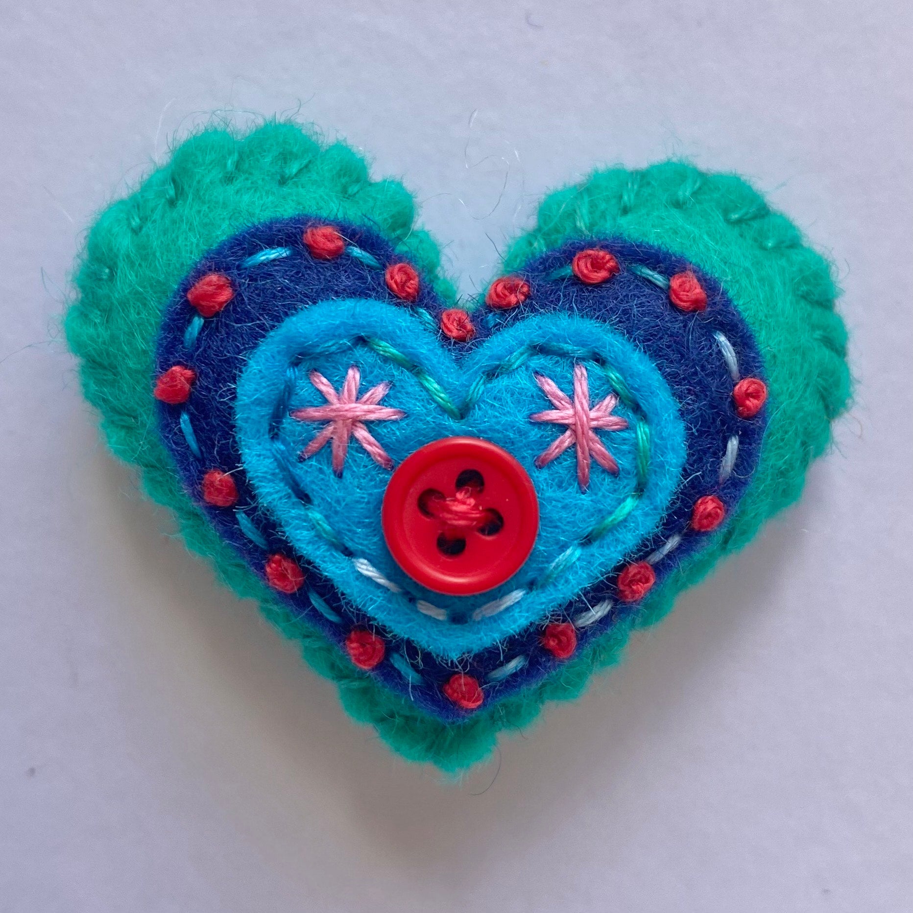 Pocket Heart - Embellished (4.5cm)