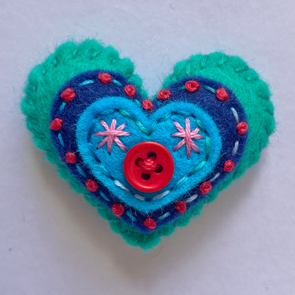 Pocket Heart - Embellished (4.5cm)