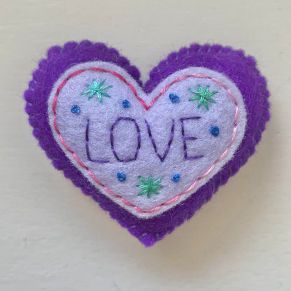 Embellished Hearts Instructions