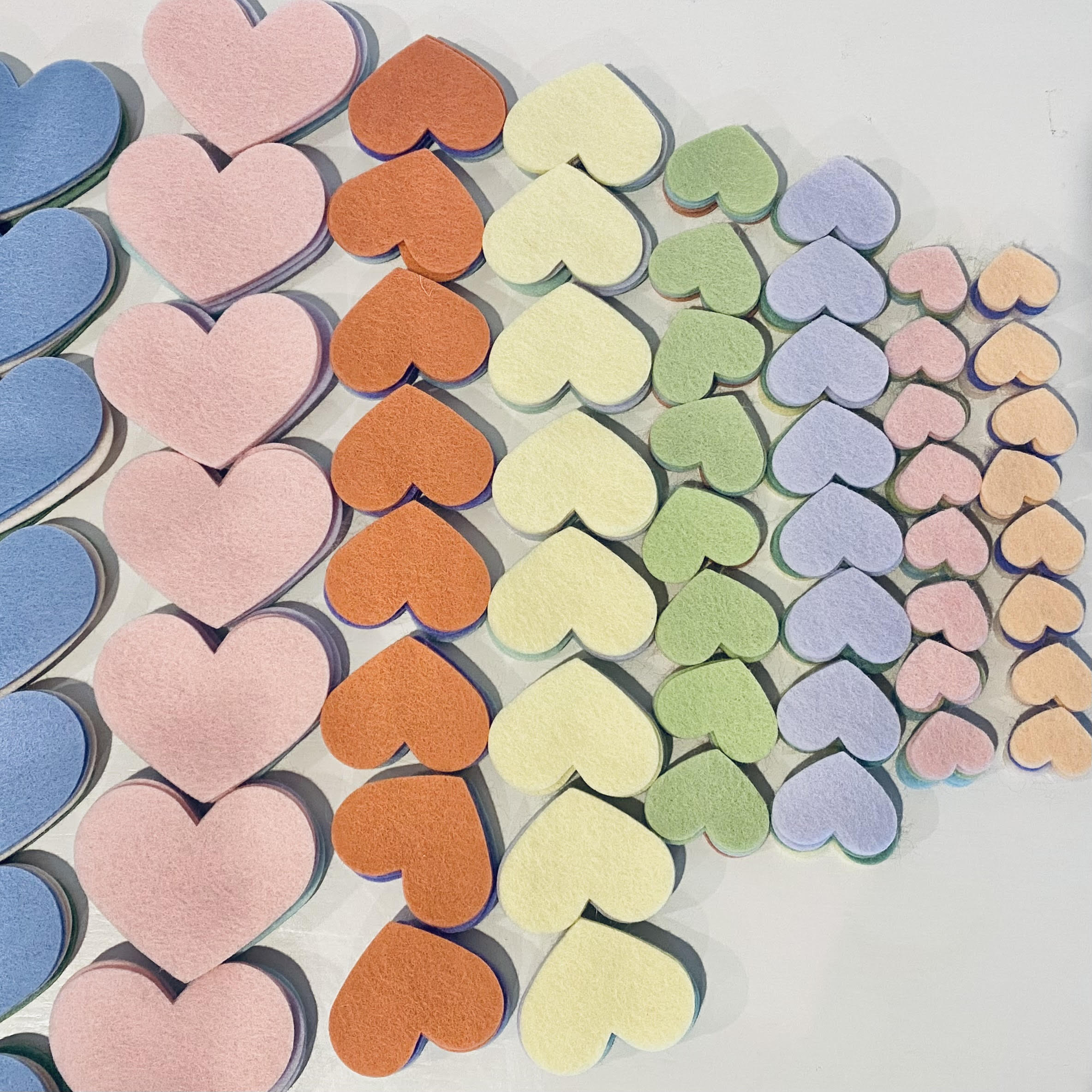 Pre-Cuts for Layered or Multi-Sized Hearts