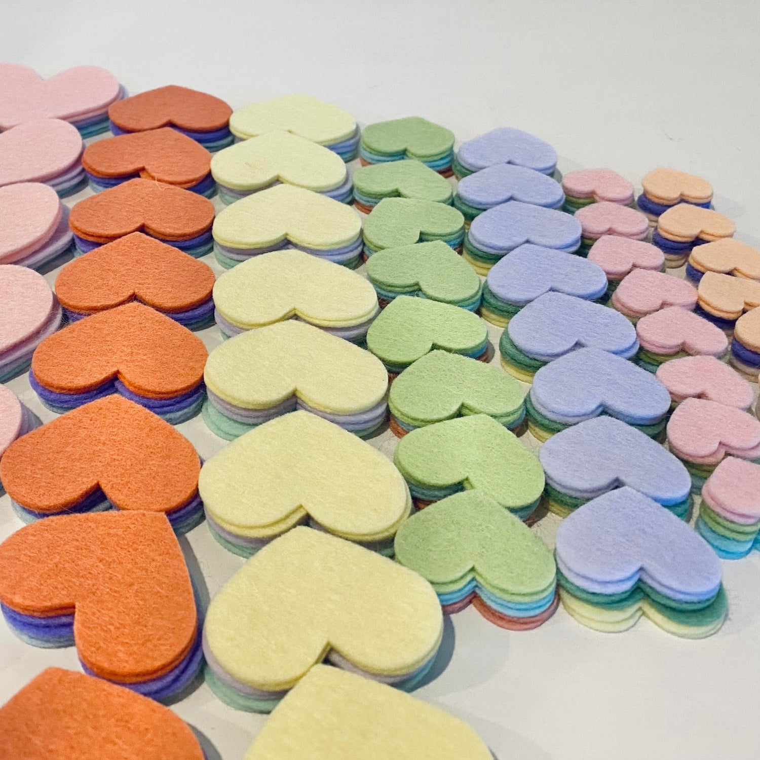 Pre-Cuts for Layered or Multi-Sized Hearts