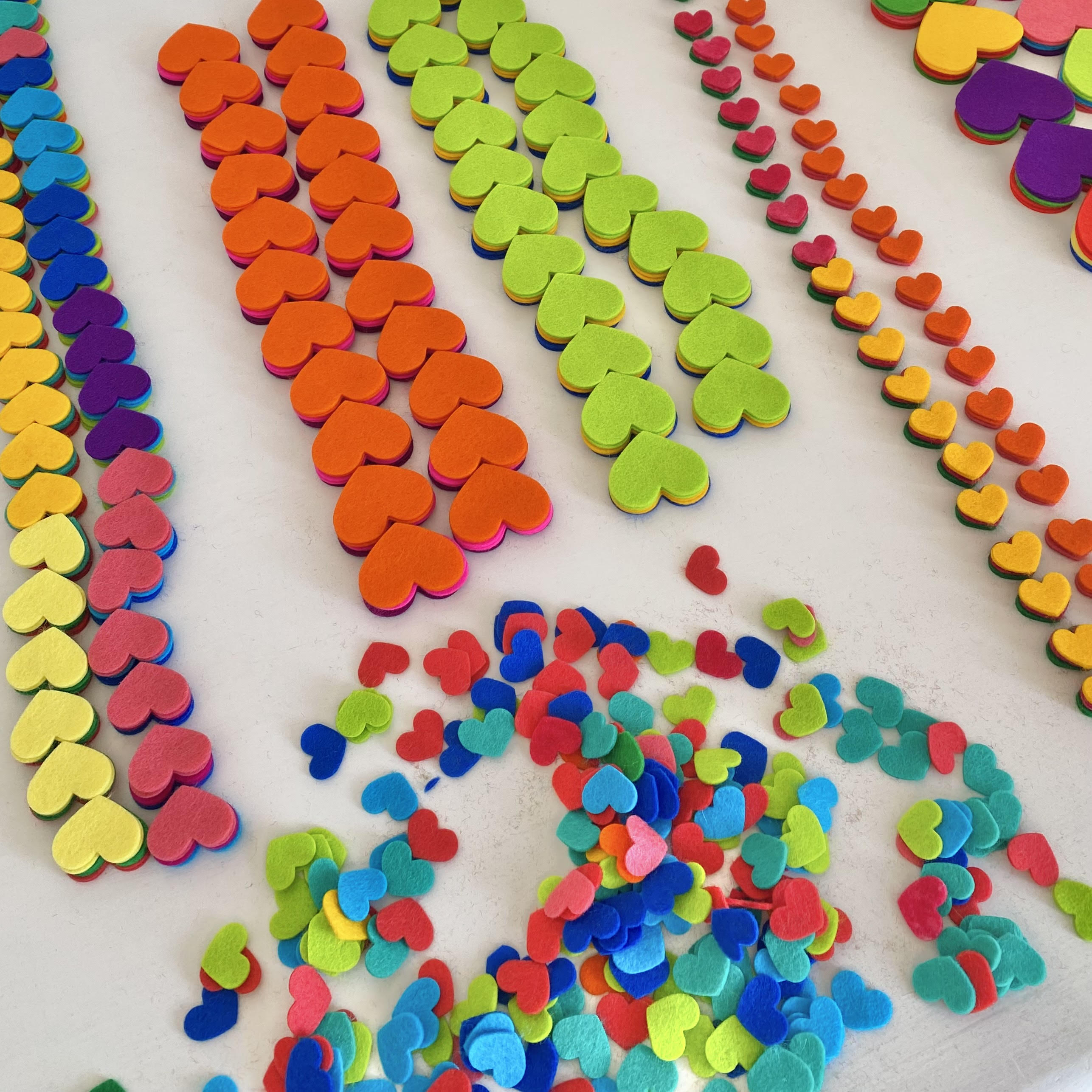Pre-Cuts for Layered or Multi-Sized Hearts