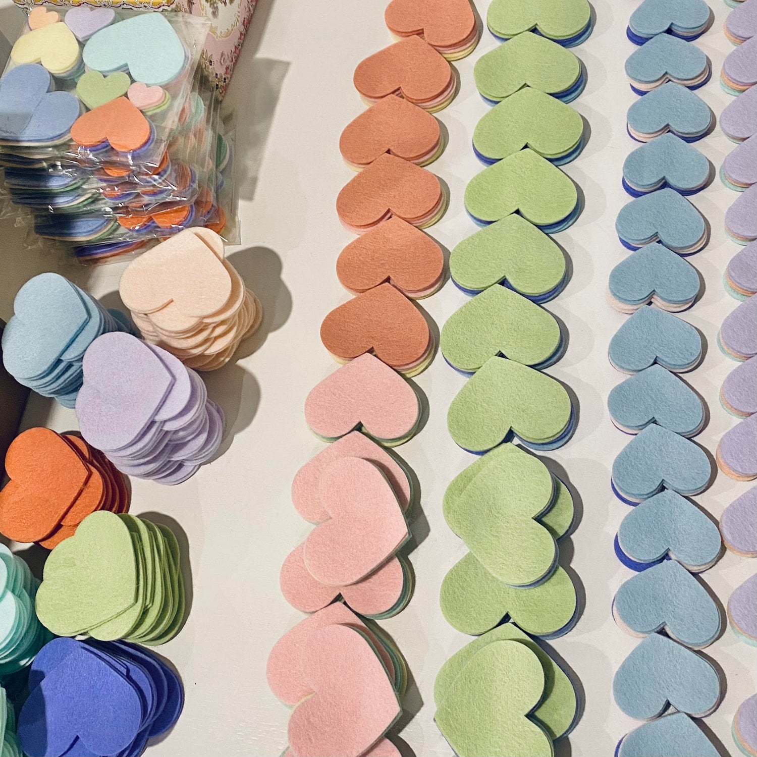 Pre-Cuts for Layered or Multi-Sized Hearts