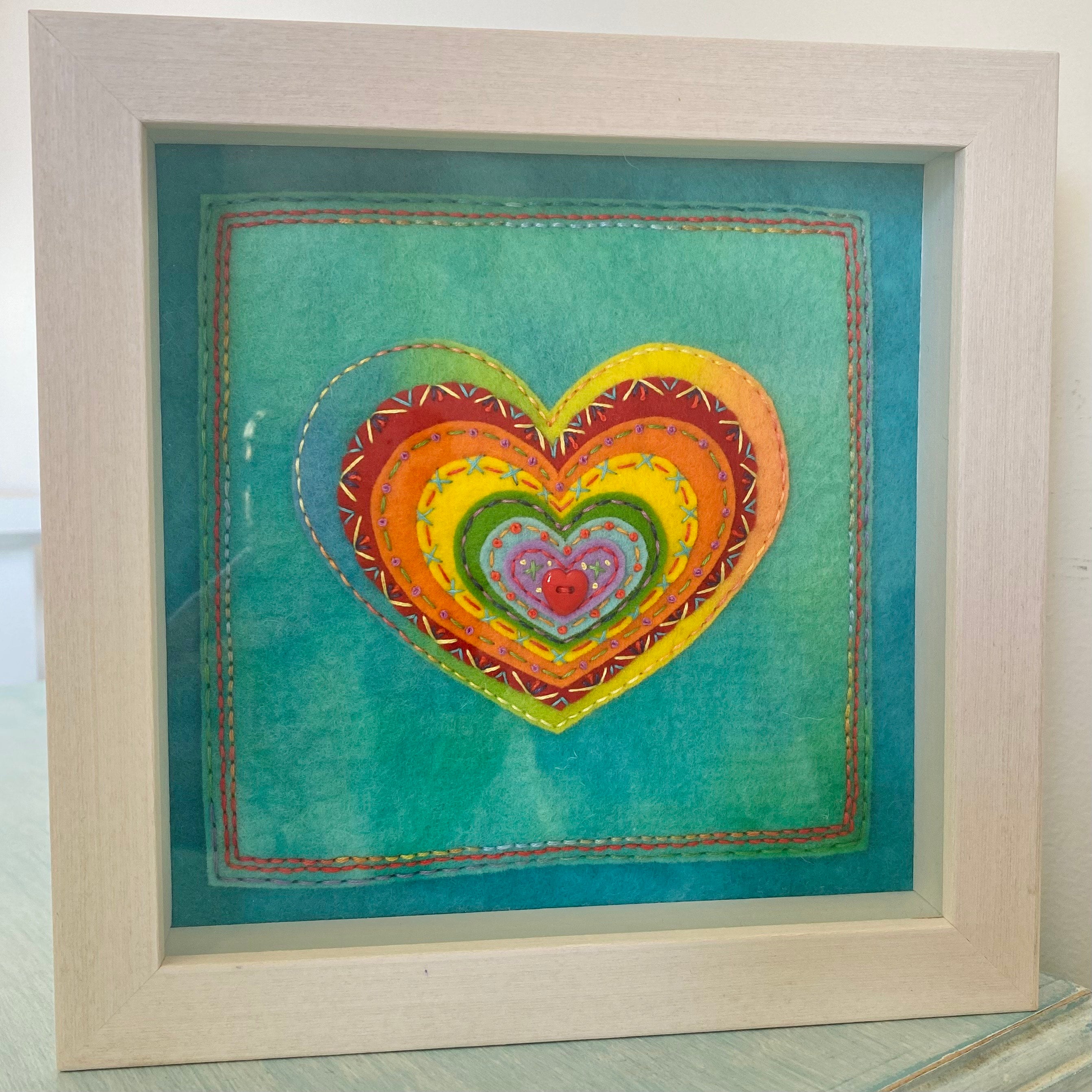 Framed Heart Art