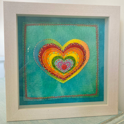 Framed Heart Art