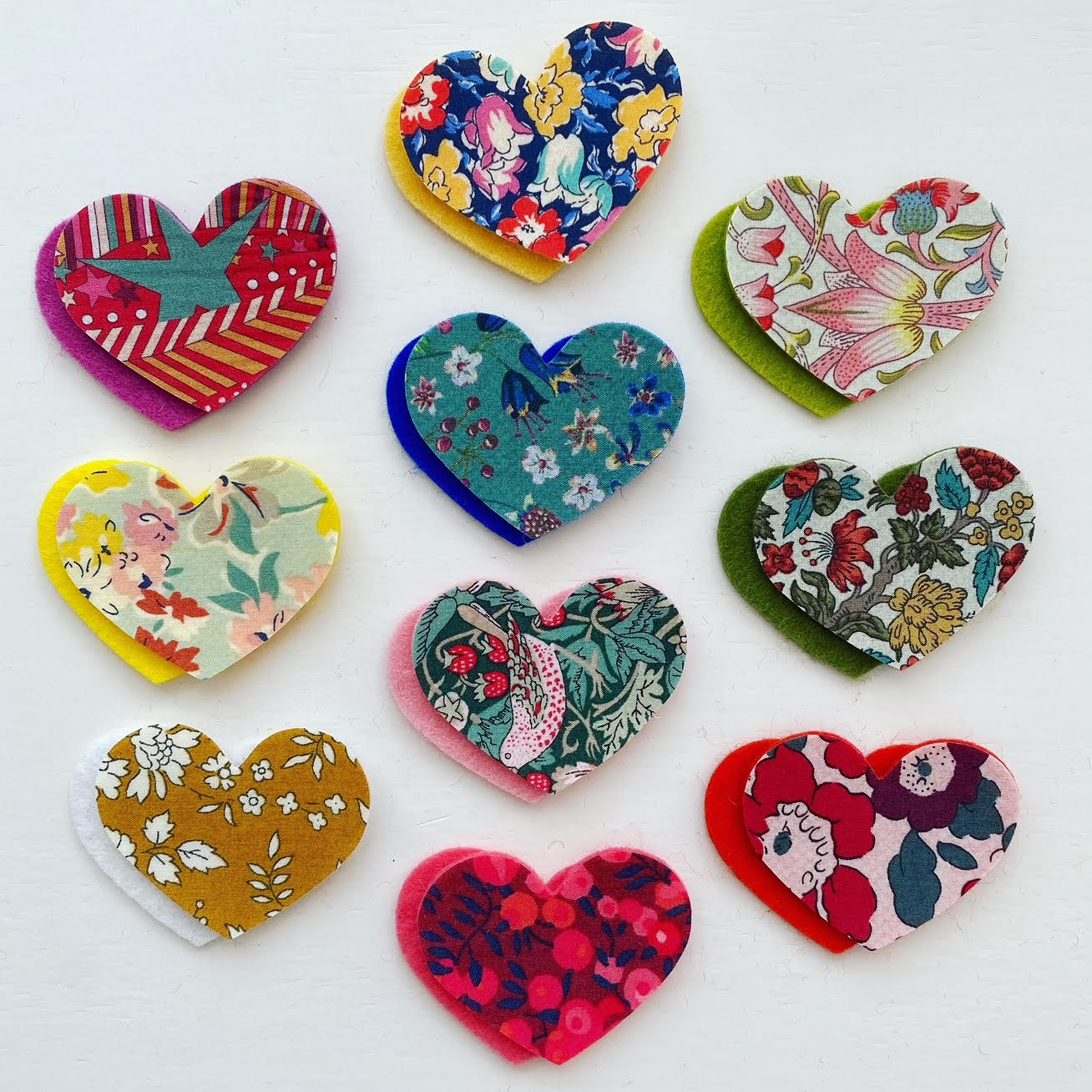 Pre-Cut Hearts - Fabric (Liberty of London)
