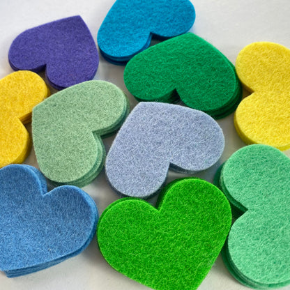 Pre-Cut Hearts (50)