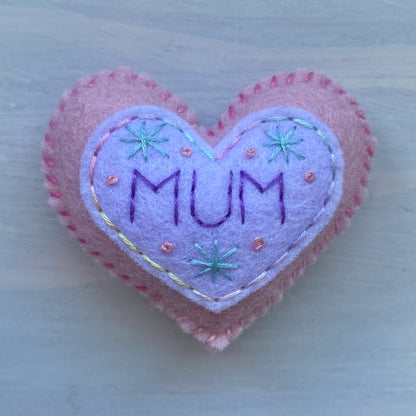 Pocket Heart - MUM (6cm)