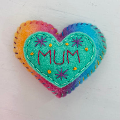 Pocket Heart - MUM (6cm)