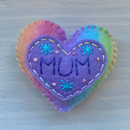 Pocket Heart - MUM (6cm)