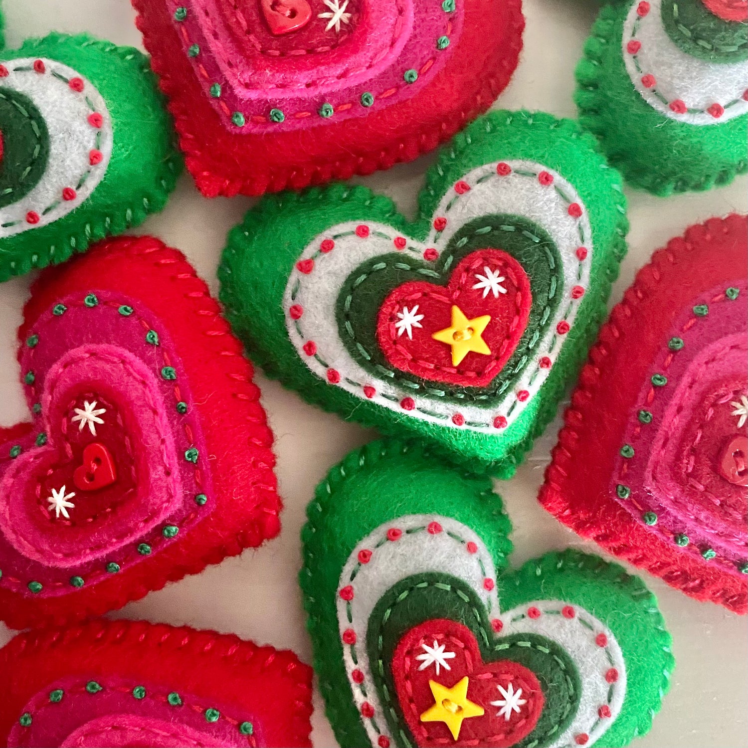 Pocket Heart - Embellished CHRISTMAS