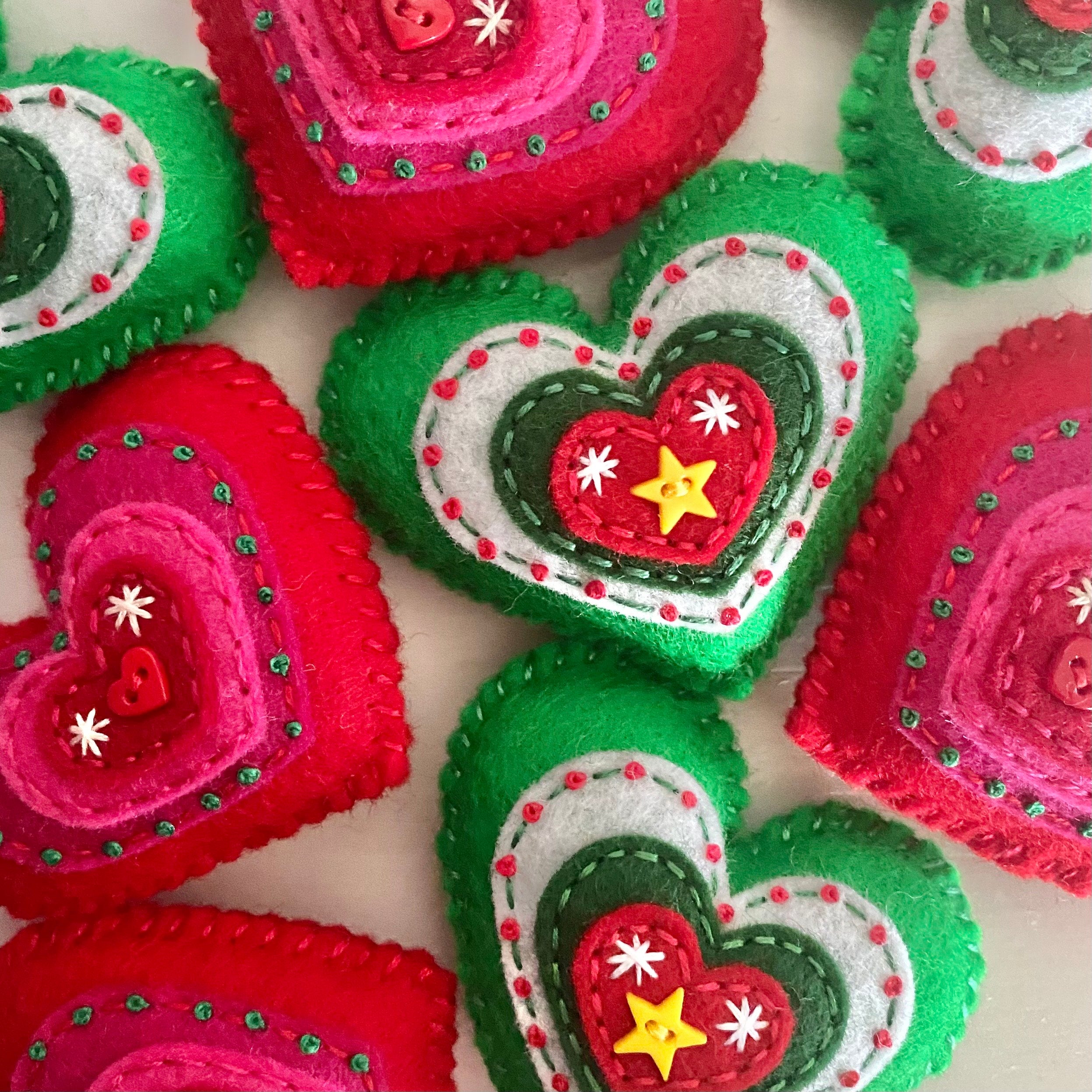 Pocket Heart - Embellished CHRISTMAS