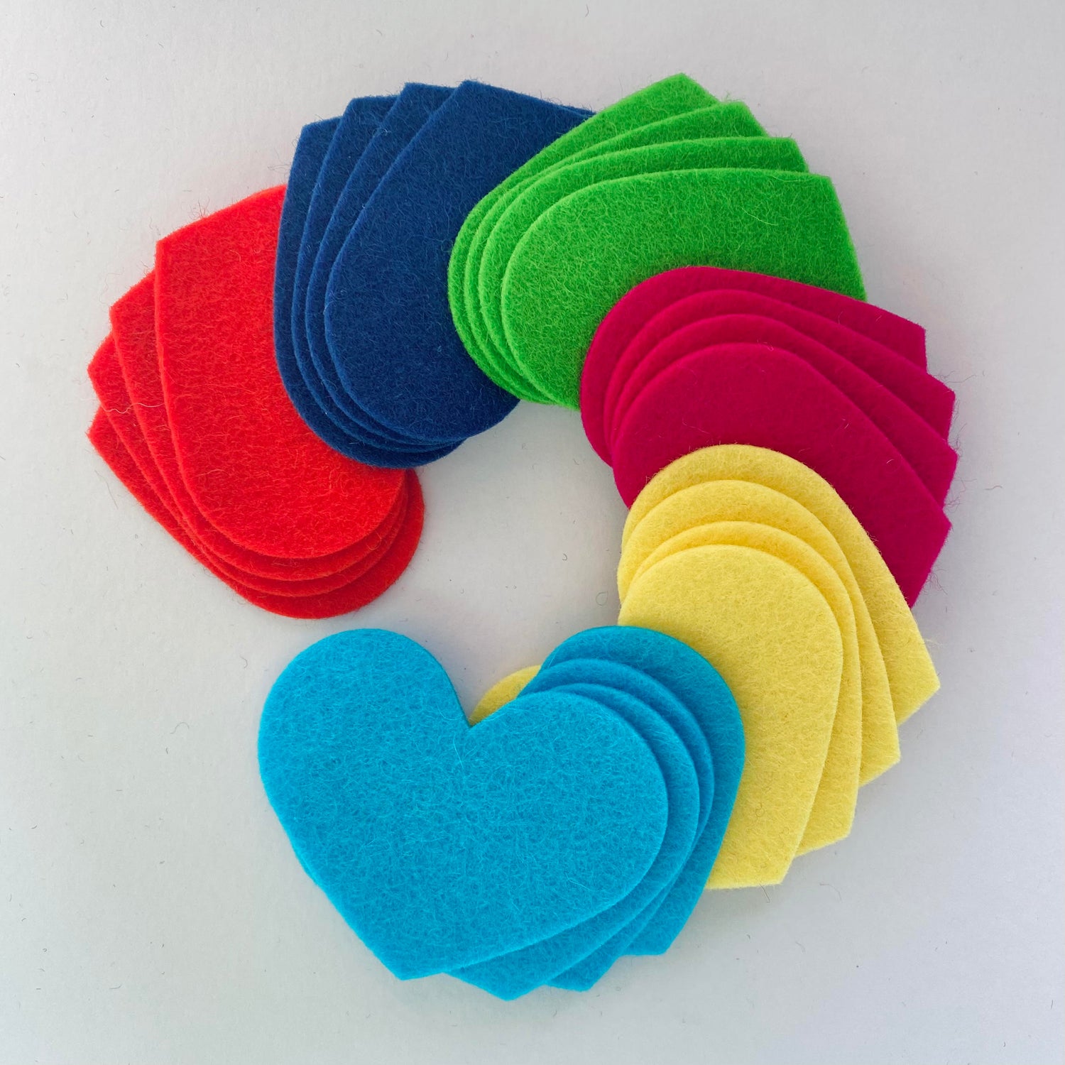 Pre-Cuts for Layered or Multi-Sized Hearts