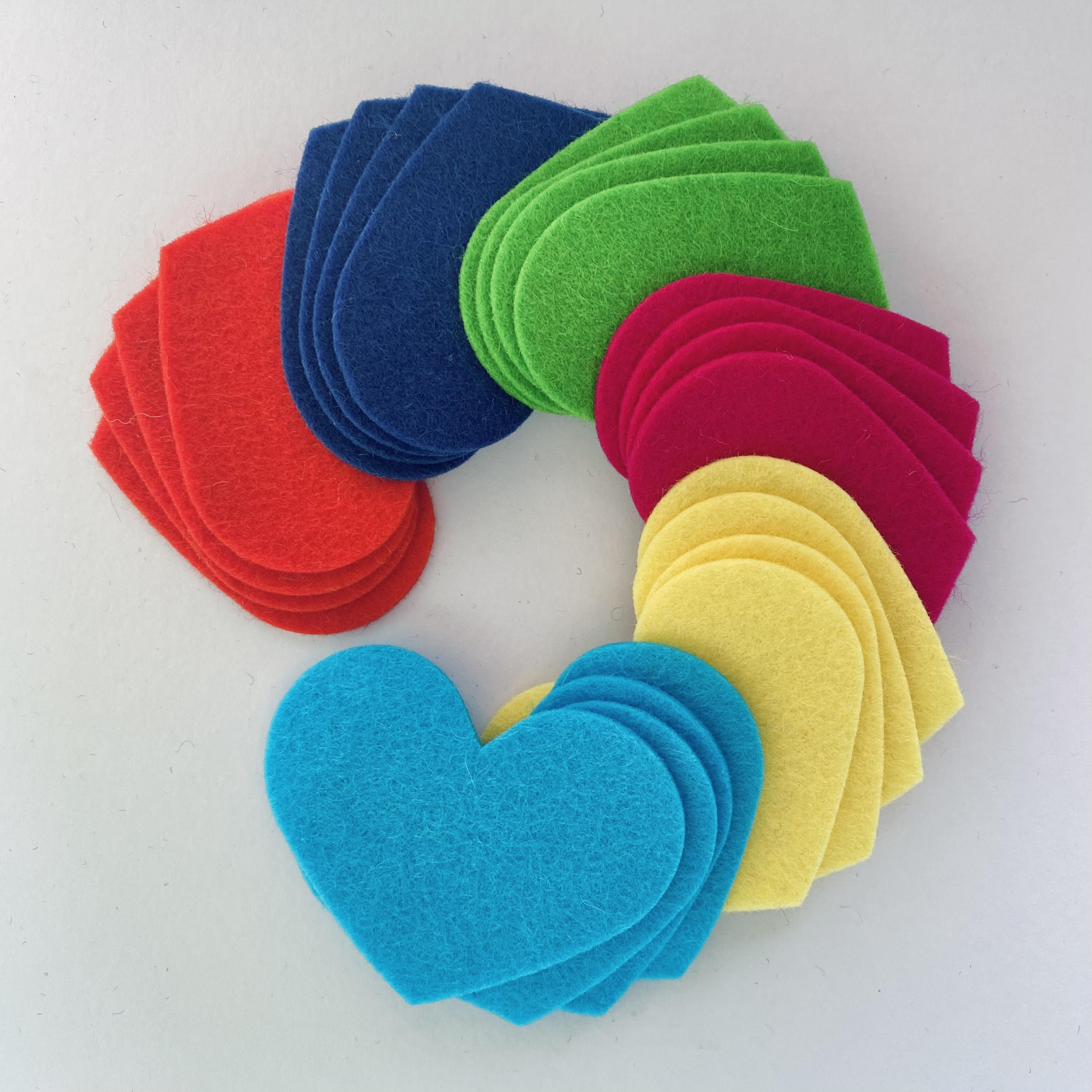 Pre-Cuts for Layered or Multi-Sized Hearts