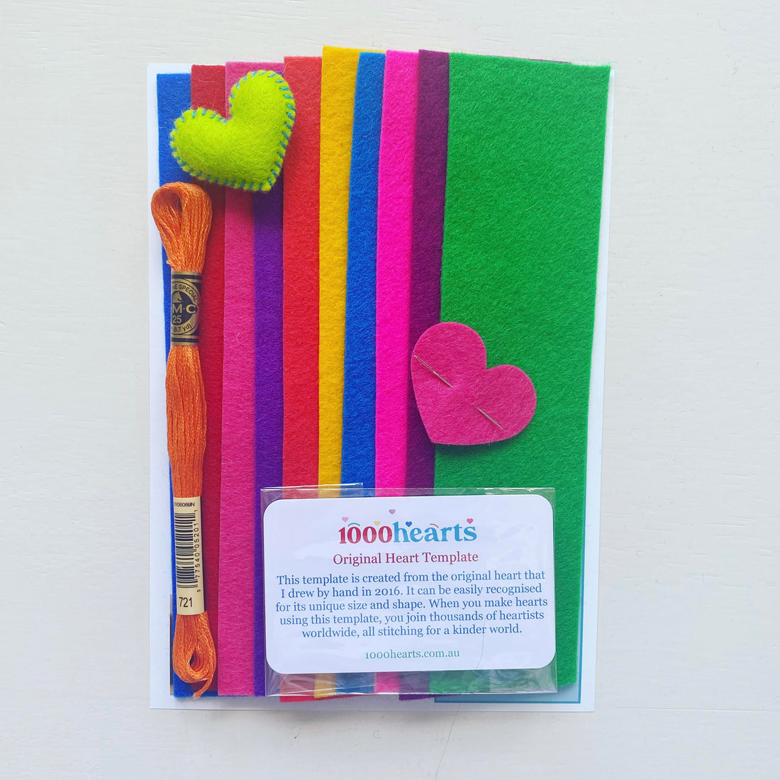 Kit - Heart Starter with felt strips