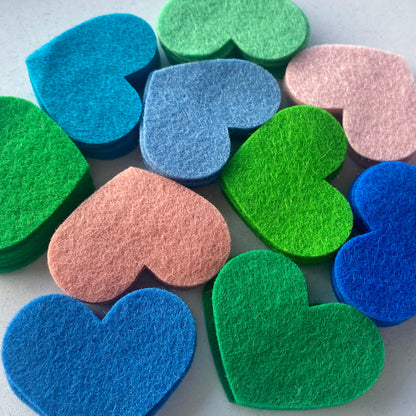 Pre-Cut Hearts (50)