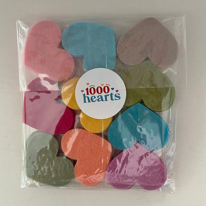 50 Pre-Cut Hearts - SPECIAL EDITION Colour Packs