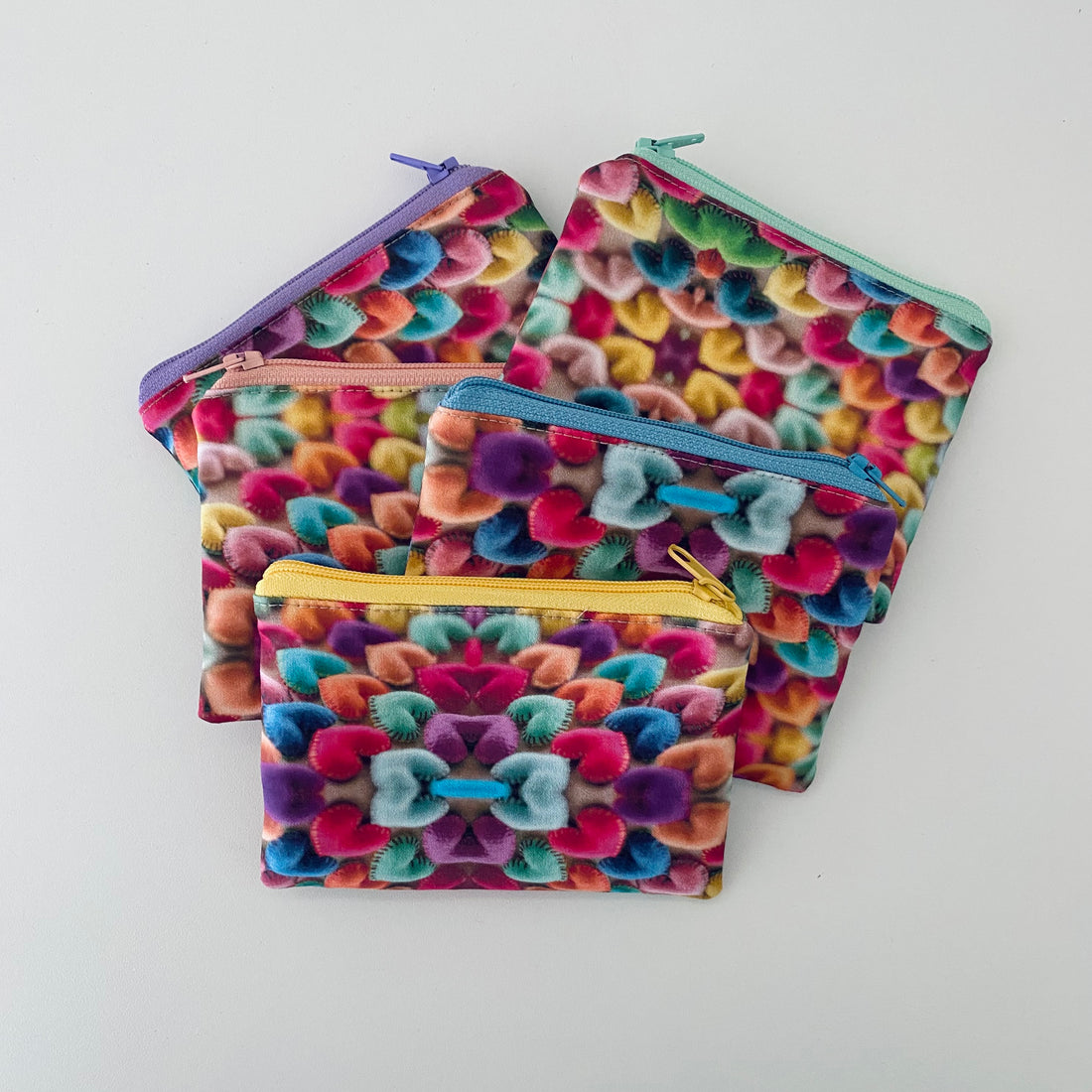 Pouch with Heart Print