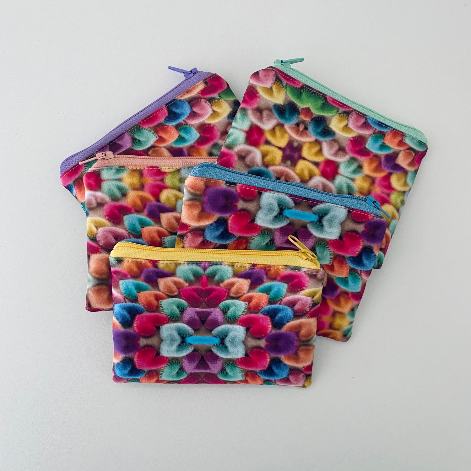 Pouch with Heart Print