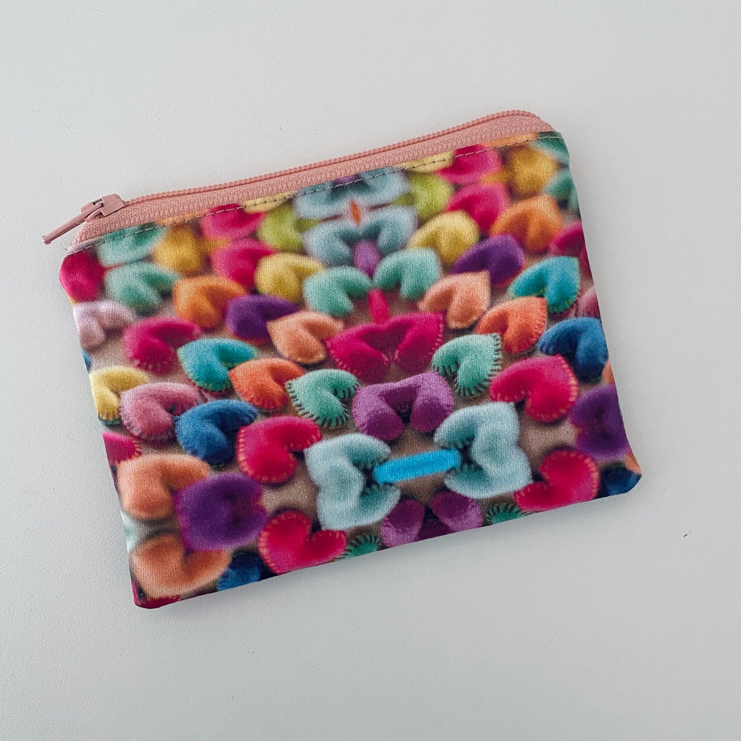 Pouch with Heart Print