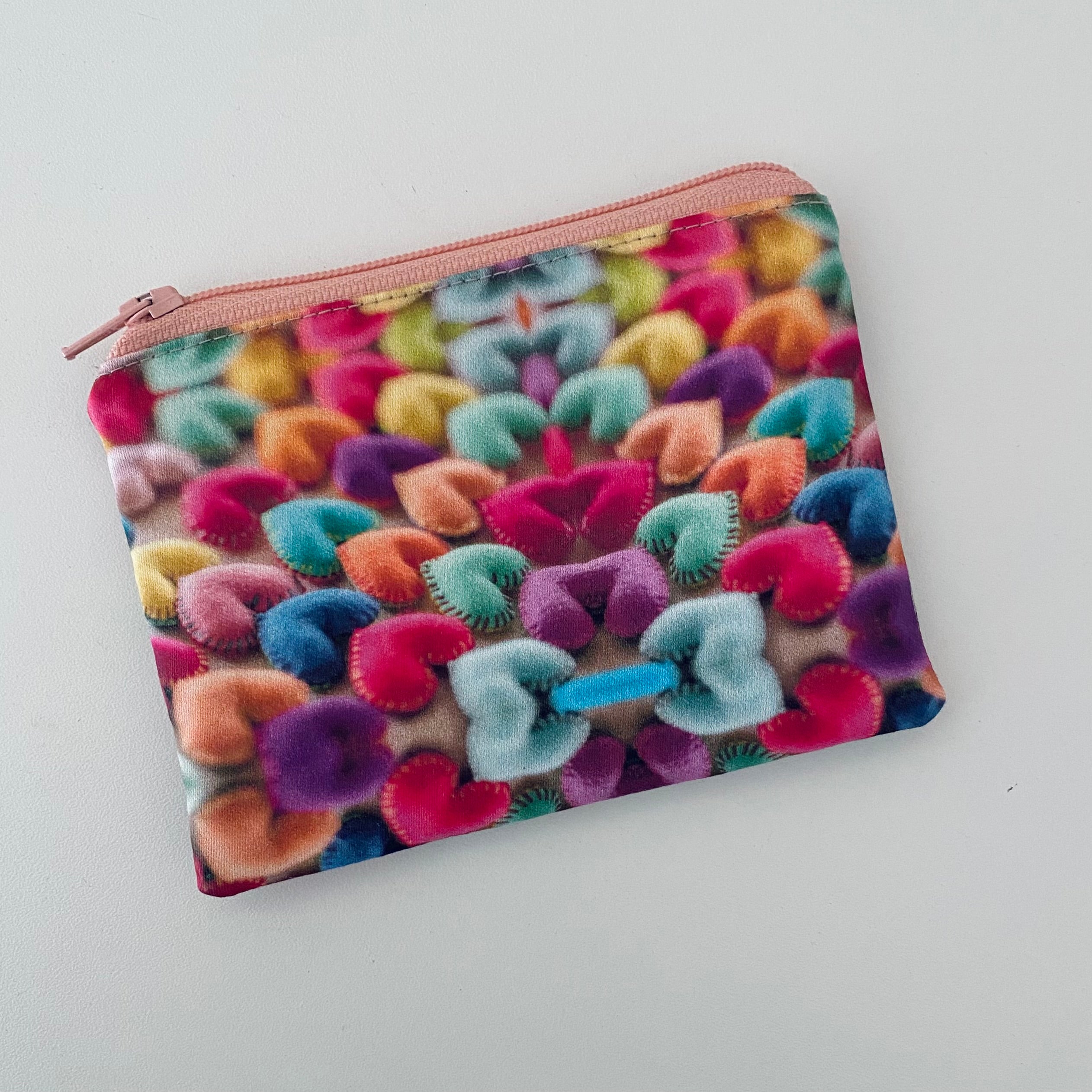 Pouch with Heart Print
