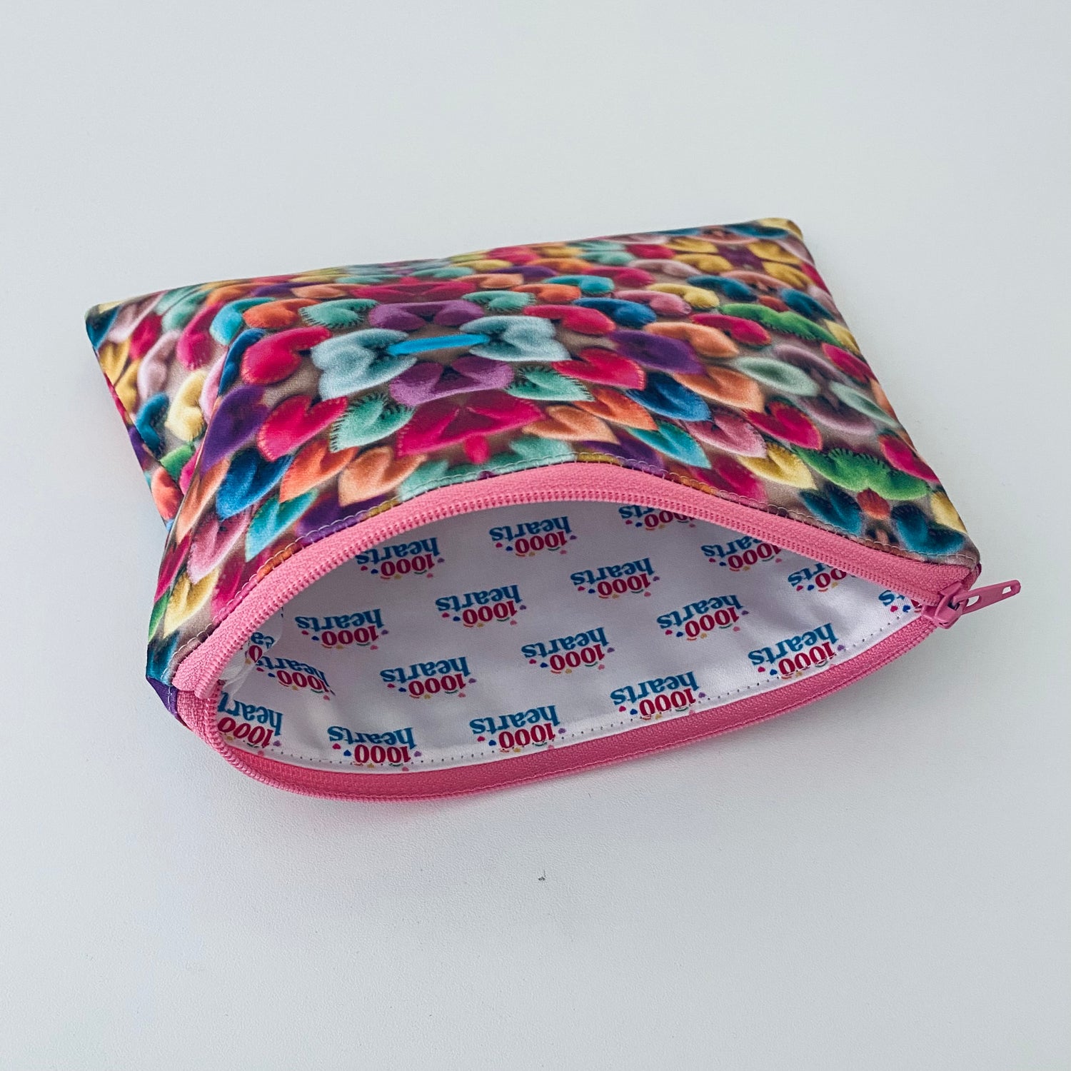 Pouch with Heart Print