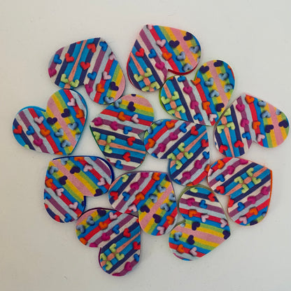 Pre-Cut Hearts - Fabric (1000 Hearts Prints)