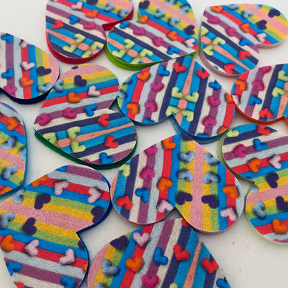 Pre-Cut Hearts - Fabric (1000 Hearts Prints)