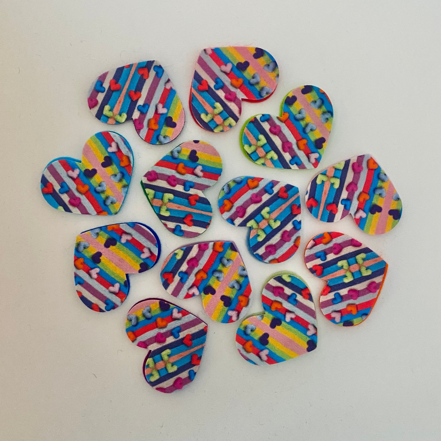 Pre-Cut Hearts - Fabric (1000 Hearts Prints)