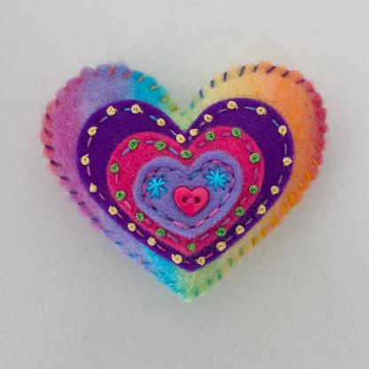 Pocket Heart - Embellished (6cm)