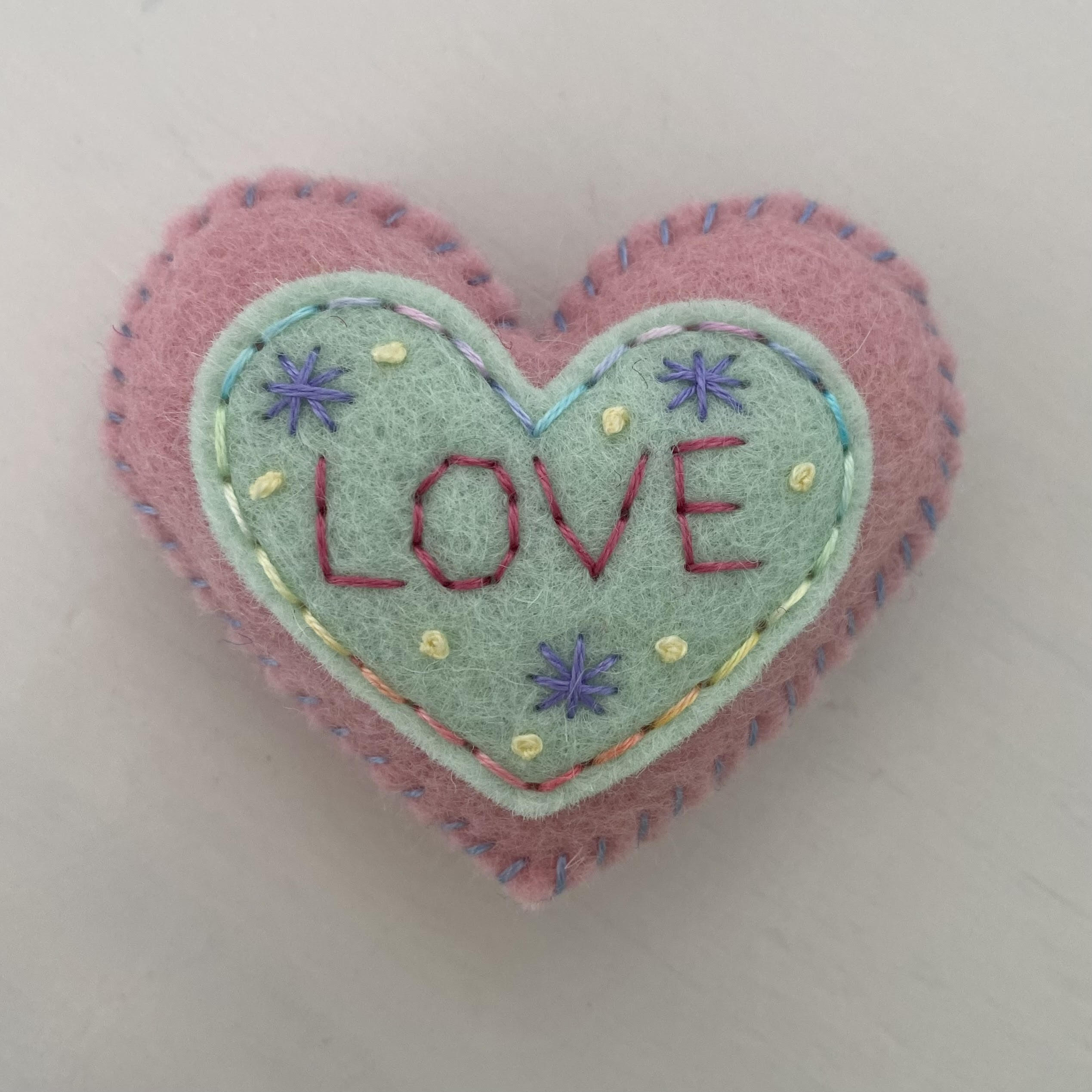 Pocket Heart with Word (6cm)