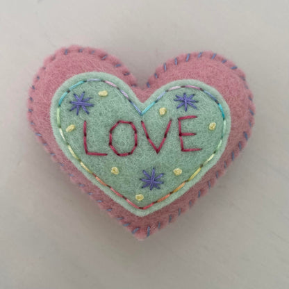 Pocket Heart with Word (6cm)