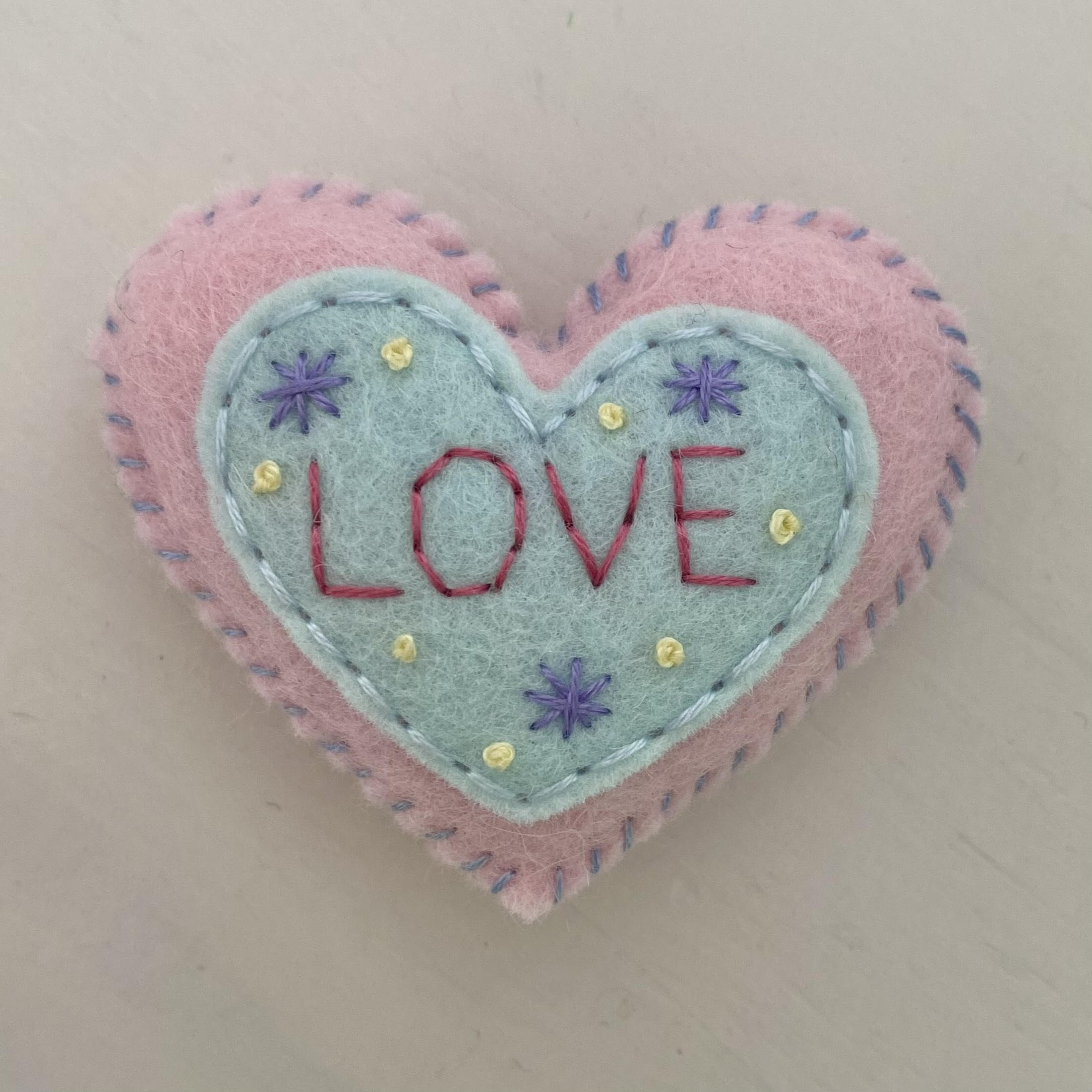 Pocket Heart with Word (6cm)