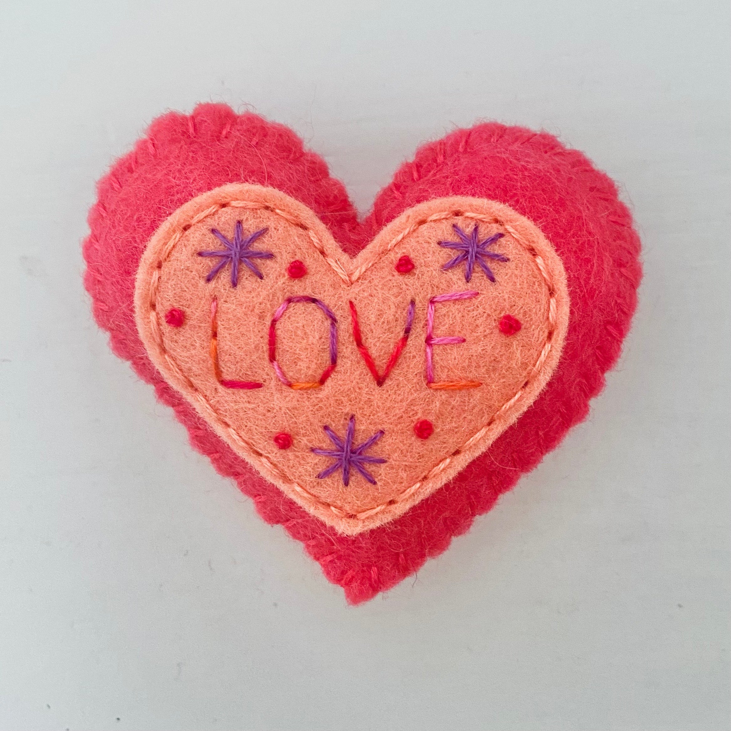 Pocket Heart with Word (6cm)