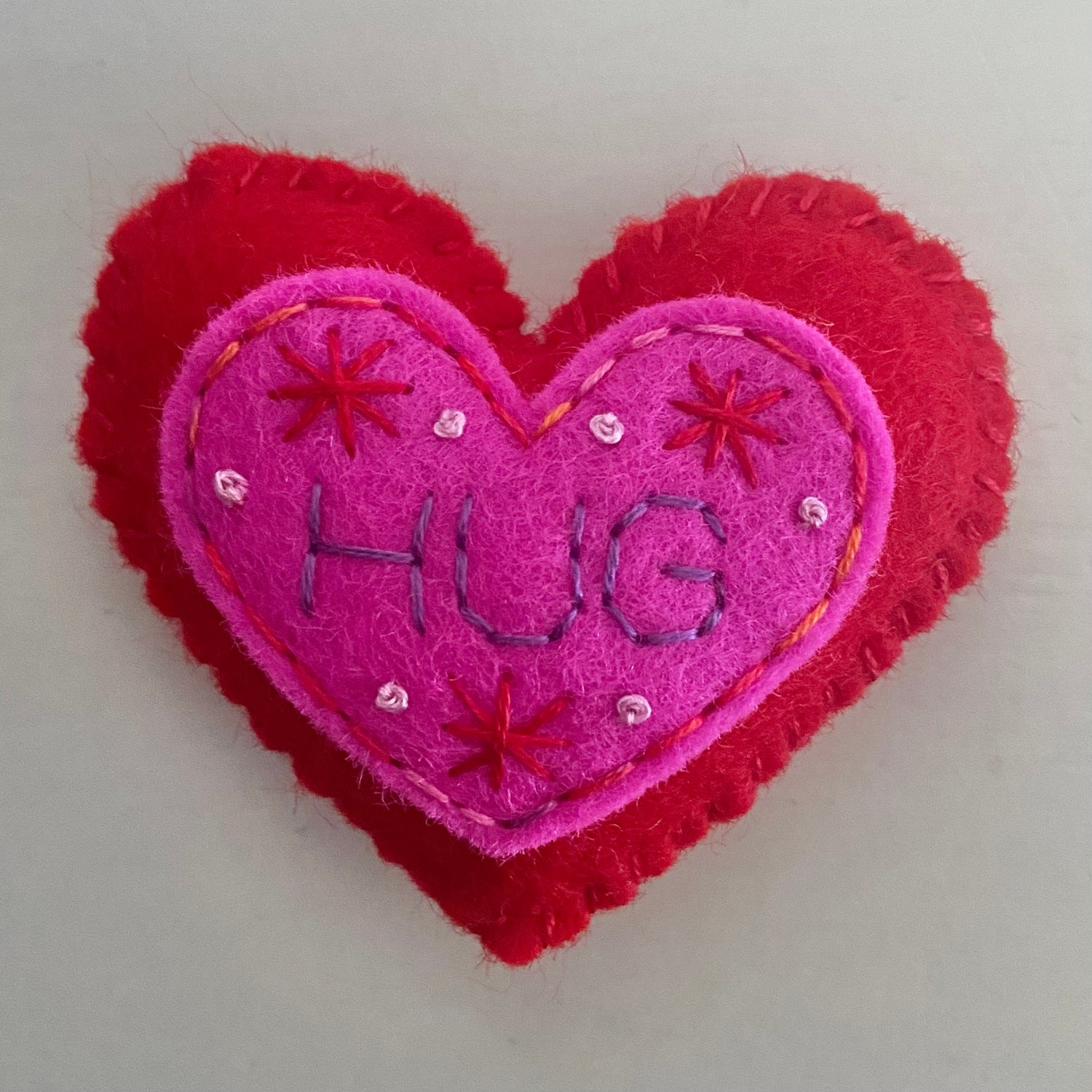 Pocket Heart - HUG (6cm)