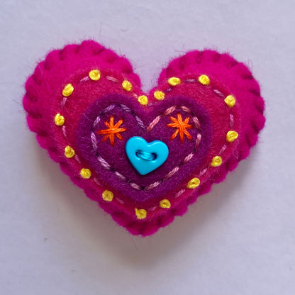 Pocket Heart - Embellished (4.5cm)