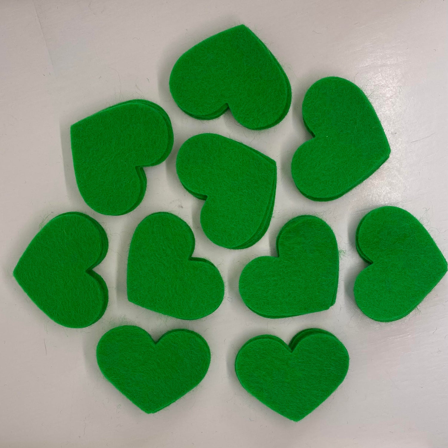 Pre-Cut Hearts (50) - Single Colour