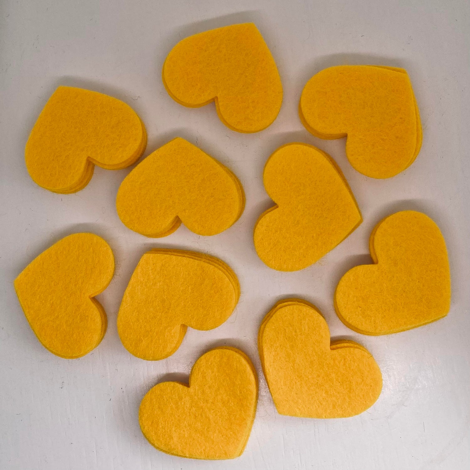 Pre-Cut Hearts (50) - Single Colour