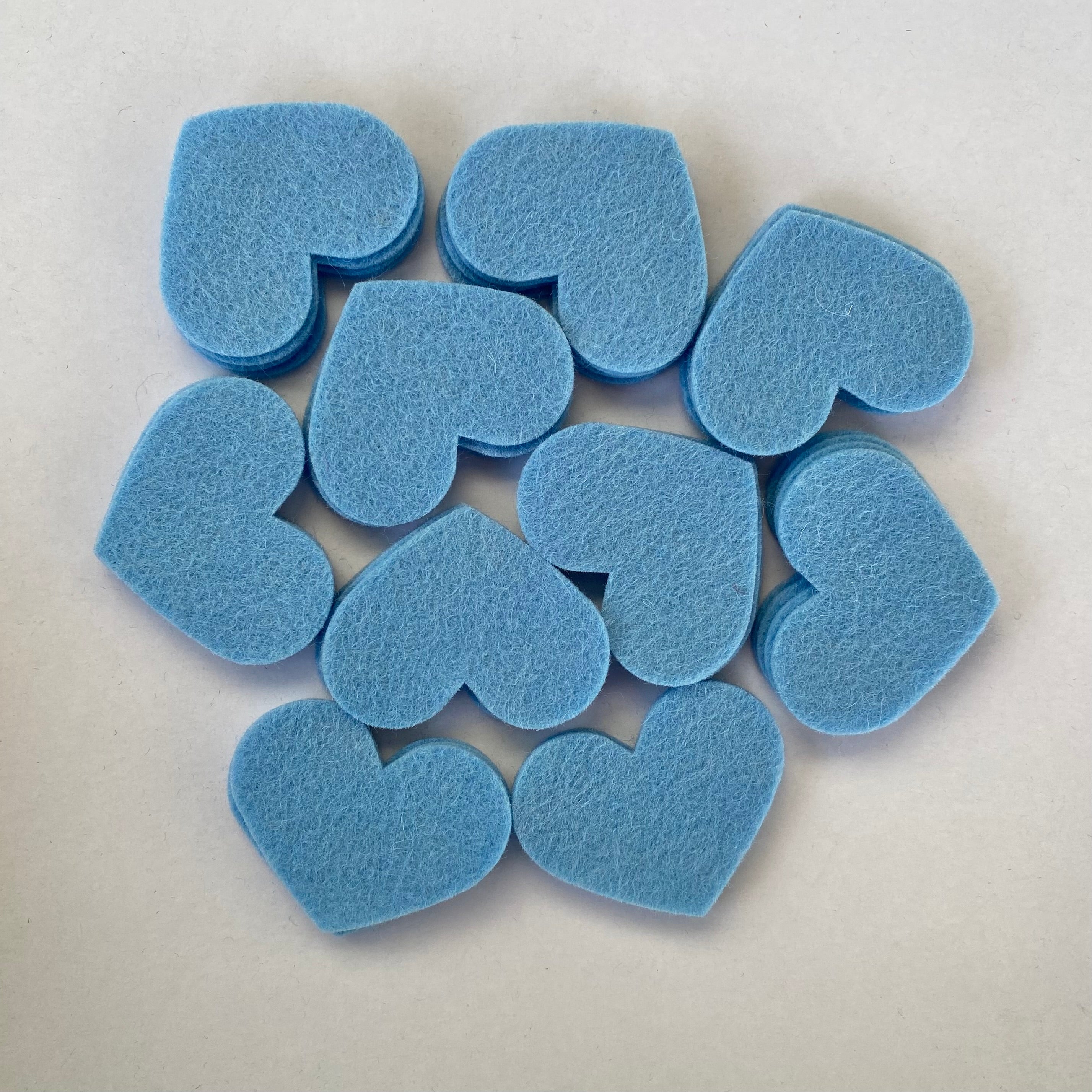 Pre-Cut Hearts (50) - Single Colour