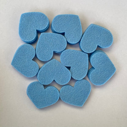 Pre-Cut Hearts (50) - Single Colour