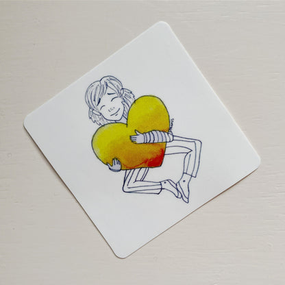 Hold My Heart Sticker