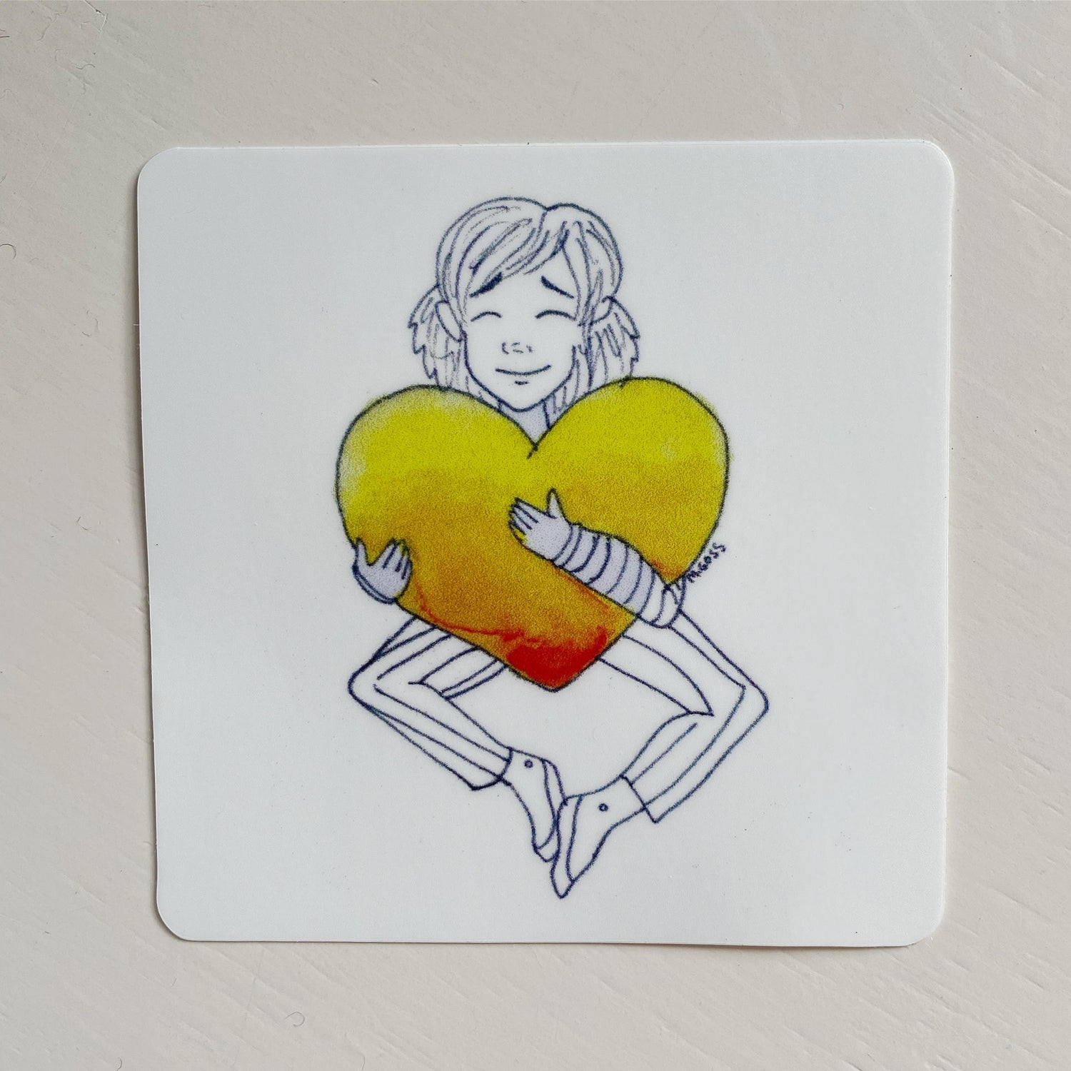 Hold My Heart Sticker
