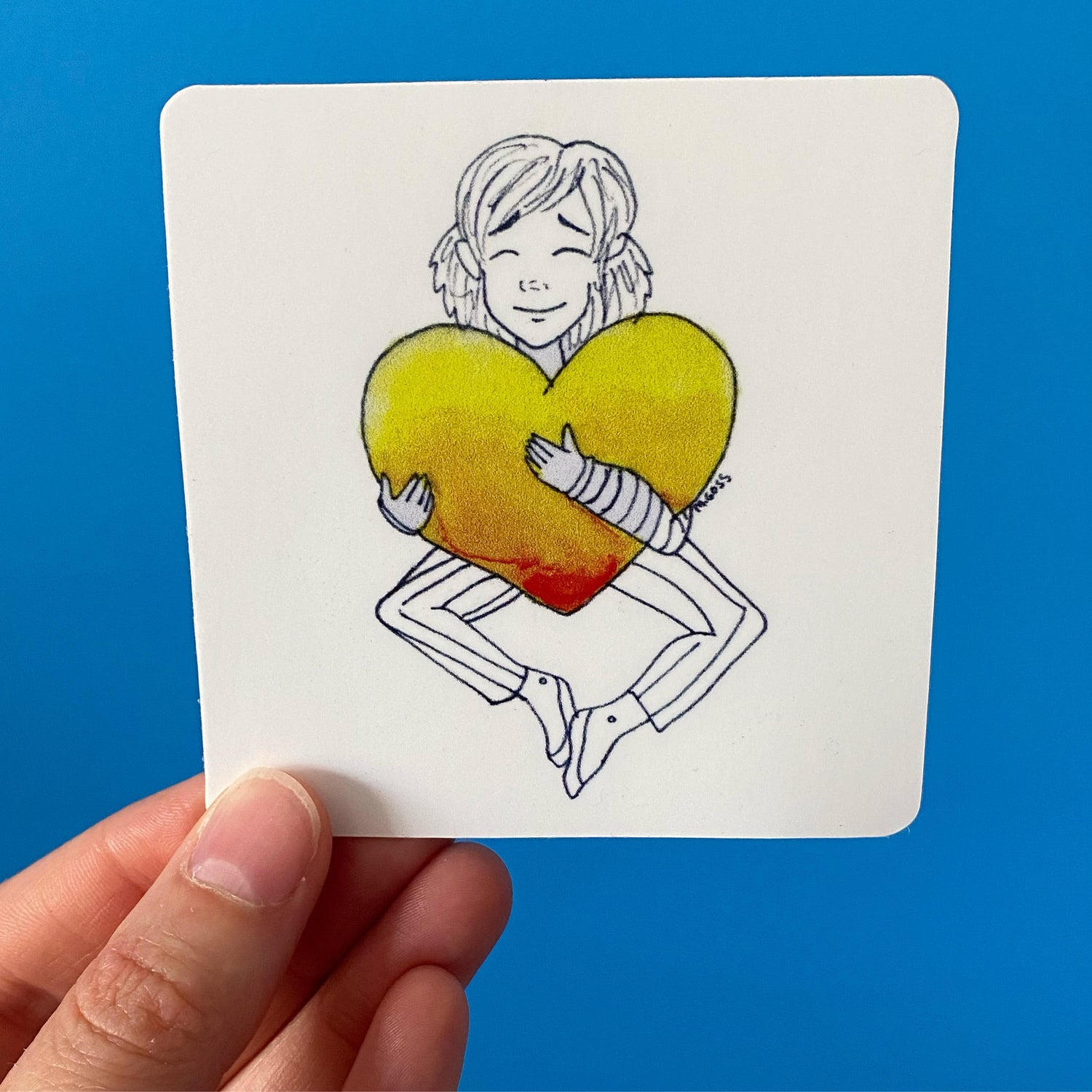 Hold My Heart Sticker