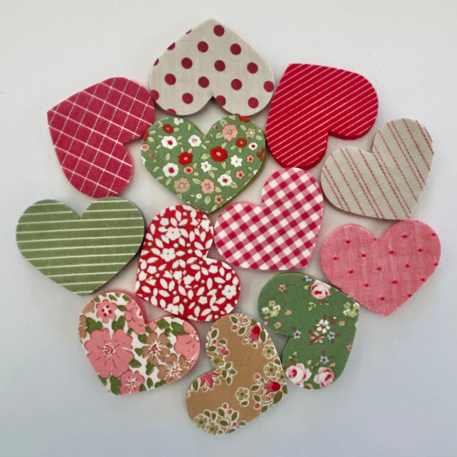 Pre-Cut Hearts - Fabric (Various)
