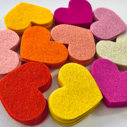 Pre-Cut Hearts (50)