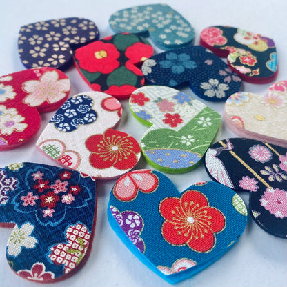 Pre-Cut Hearts - Fabric (Various)