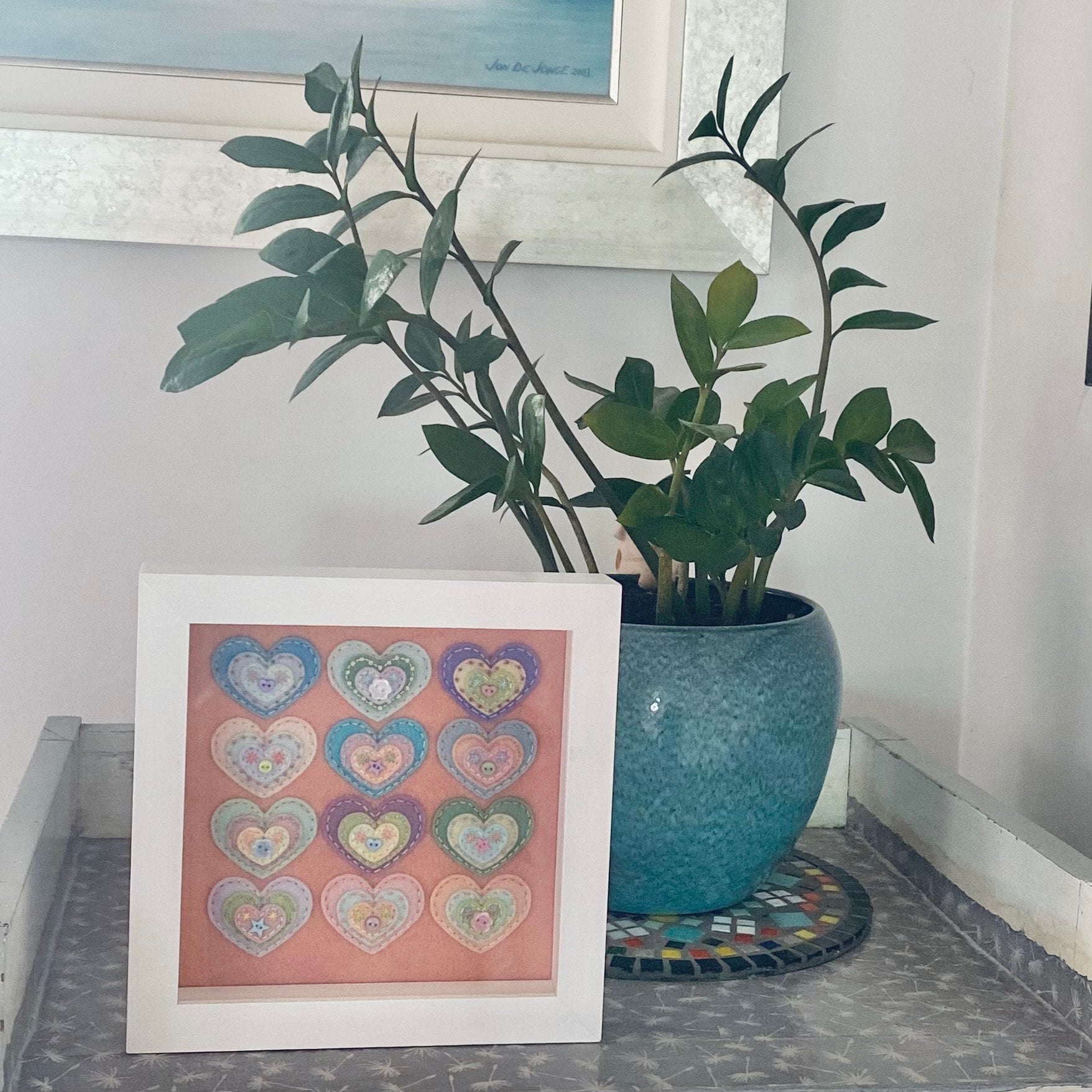 Framed Heart Art