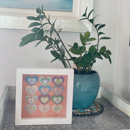 Framed Heart Art