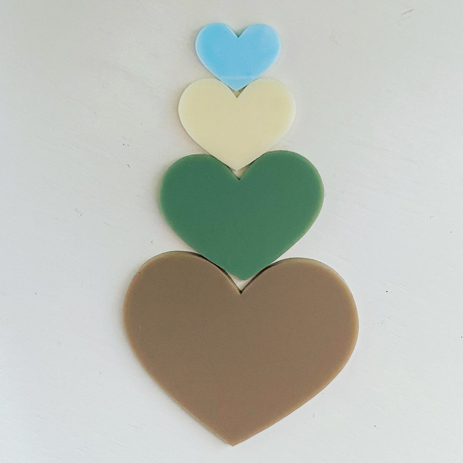 Set of Four Heart Templates